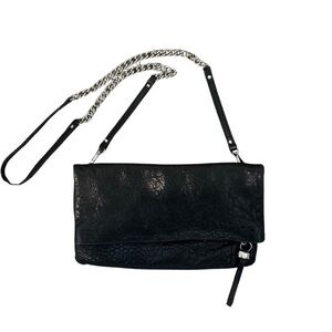 Stella & Dot 3 way Crossbody Clutch Bag with Removable silver Chain strap